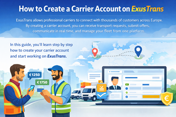 Професійні перевізники використовують платформу ExusTrans для отримання транспортних замовлень, керування автопарком і спілкування з клієнтами по всій Європі