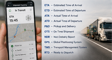 Диспетчер відстежує перевезення, ETA та статуси доставки POD
