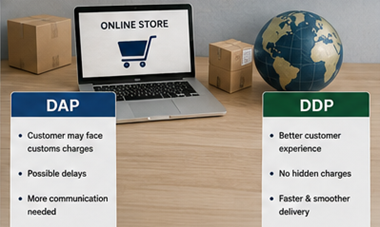 Міжнародна доставка e-commerce посилок і митна логістика за умовами DDP і DAP