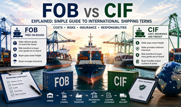 Порівняння умов поставки FOB і CIF із контейнерним судном, перевезенням вантажу та міжнародними логістичними операціями