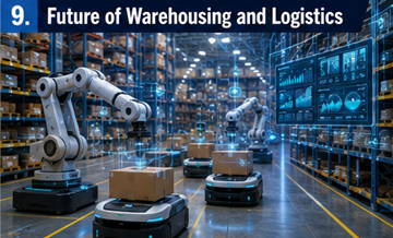 Смарт-склад із роботами, автоматизацією та цифровими логістичними технологіями