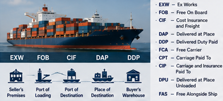 Міжнародні перевезення та торговельні умови Incoterms для транспортування вантажів