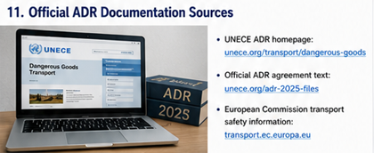 Офіційні документи регламенту ADR та ресурси UNECE щодо перевезення небезпечних вантажів